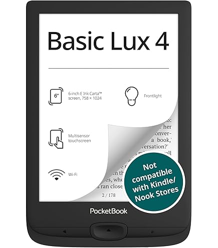 電子書籍リーダー本体 PocketBook Verse E-Reader Amazon.co.jp: PocketBook Verse E-Reader | Eye-Friendly 6'' E-Ink